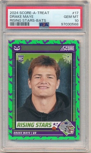 DRAKE MAYE 2024 SCORE A TREAT #17 RISING STARS BATS RC ROOKIE SP PSA 10 GEM MINT