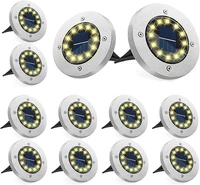 Bzavor 12 StüCk Solar Bodenleuchten Aussen, 12 Leds Solarlampen FüR AußEn Garten