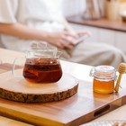 Thickened Tea Container Transparent Glass Teapot Decorative Tea Holder