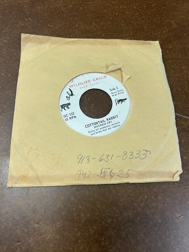 3 JOHNNY STEWART GAME CALLS WACO TX 45 RPM RECORDS Rabbit Crow Fox - Picture 9 of 12