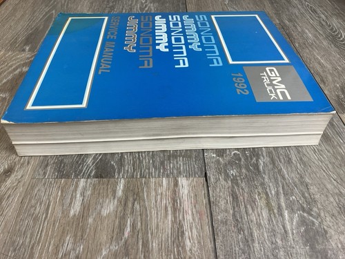 1992 GMC Truck Sonoma & Jimmy Light Truck Service Manual OEM Shop Repair - Picture 4 of 8