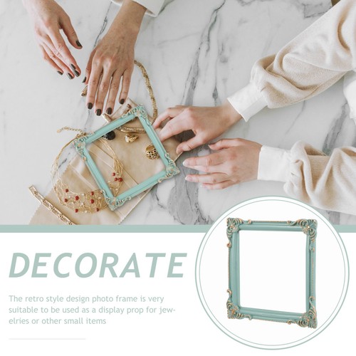  2 Pcs Baroque Picture Frame Tiny Ornament Photo Decorative Frames - Picture 7 of 12