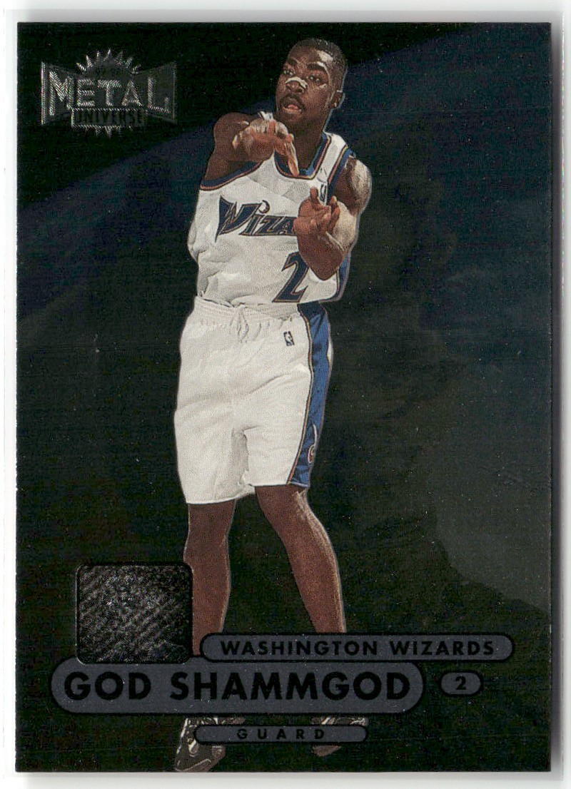 1997-98 SKYBOX METAL UNIVERSE CHAMPIONSHIP PREVIEW GOD SHAMMGOD RC #49