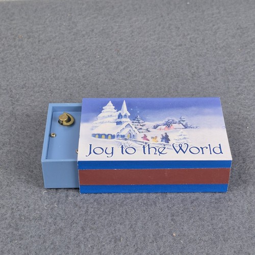 Mr. Christmas Matchbox Melodies Set 3 Animated Music Box Original Box Joy World - Picture 12 of 16