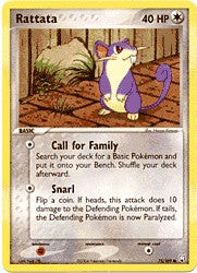Pokemon Team Rocket Returns  72/109 Rattata #2 Card