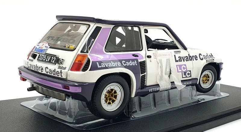 Solido escala 1/18 Diecast S1801313 - Renault 5 Turbo #14 Lyon Charbbonnieres '83 Foto 2 de 4