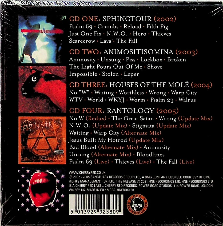 Ministry -Bad Blood: The Mayan Albums 2002-05 -4-CD -NEW (Sphinctour/Rantology) - Image 2 of 2