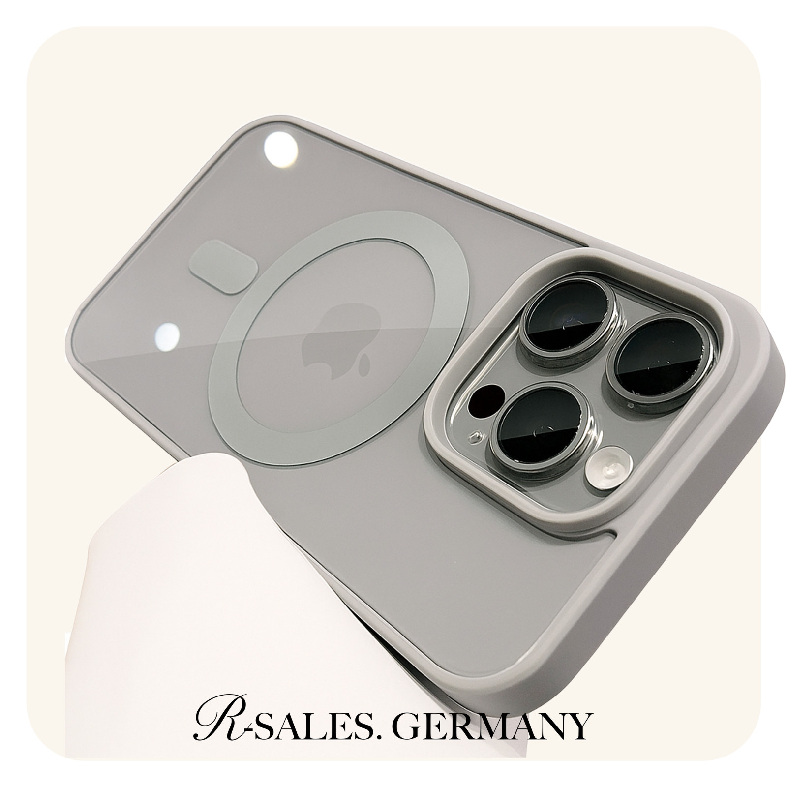 HANDY HÜLLE IPHONE 16 PRO I PRO MAX TRANSPARENT MIT KABELLOSEM LADEN