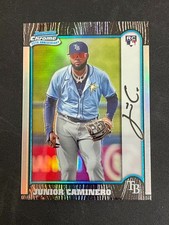 Junior Caminero 2024 Topps Bowman Chrome RC 1999 25th Anniversary Refractor 