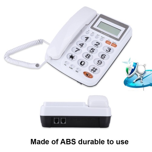 Telefon stacjonarny ze wskaźnikiem identyfikatora dzwoniącego i funkcją głośnomówiącą do etui Homeo - Zdjęcie 1 z 10