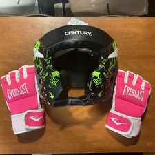 Century Brace Head Gear Lime And Black S/ M Easy On And Off With Gloves