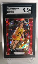 2024 CAITLIN CLARK SGC 9.5 PANINI PRIZM DRAFT PICKS ALL-AMERICAN RED ICE RC #23