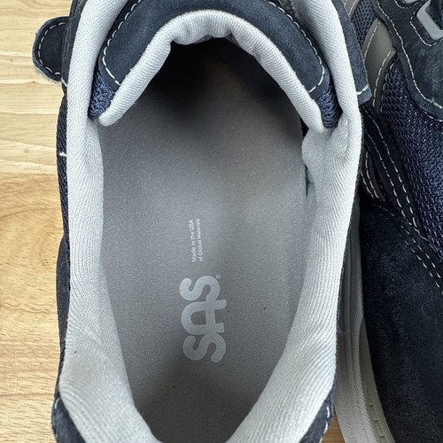 SAS JV Mesh Men’s 12.5M Sneaker Blue Gray Hook Loop 2728455 Shoes Made In USA - Picture 16 of 21