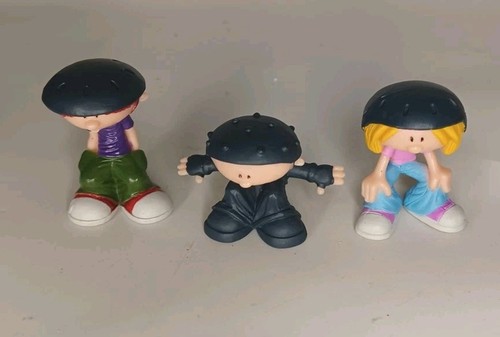 Lotto di 3 figurine Kid Stuff 2011 Roller Riders Boarder Buds - Foto 3 di 4