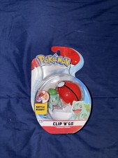 Bulbasaur Figure Pokemon Clip 'n' Go Poke Ball Action Toy Battle Ready New