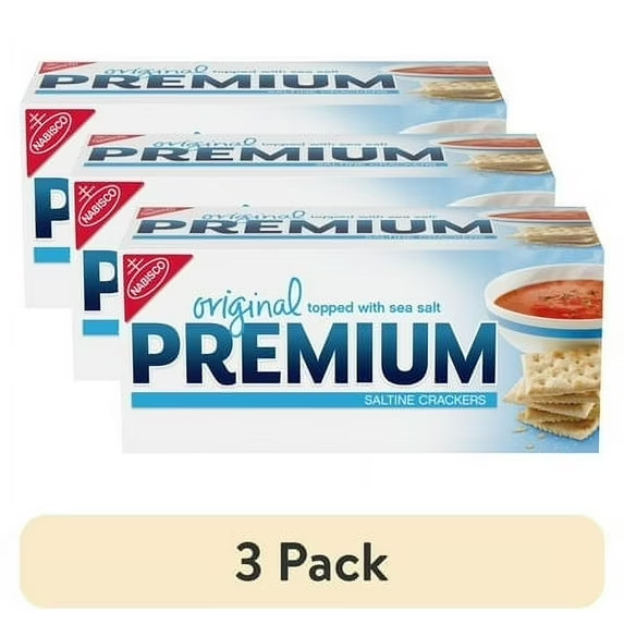 Premium Original Saltine Crackers 16oz – 3 Pack | Classic Snack