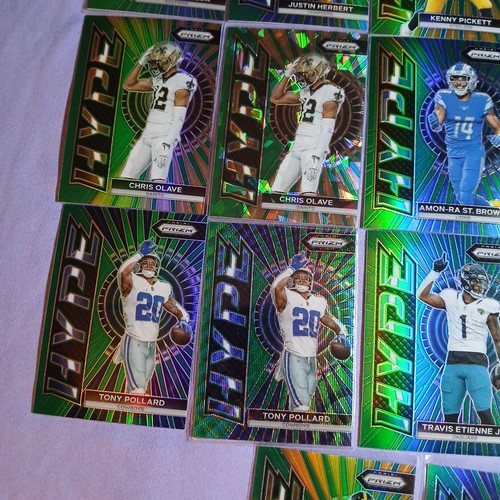 2023 PANINI PRIZM FOOTBALL HYPE - PICK YOUR CARD - GREEN, GREEN ICE, GREEN WAVE - Picture 4 of 6