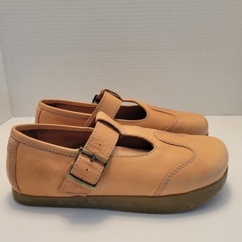 Kalso Earth Shoes Size 7 DKF21 Mary Jane Shoes Leather Camel Tan Comfort - Picture 6 of 16