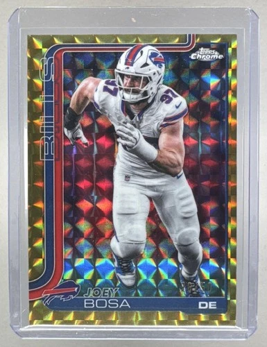 Joey Bosa 2025 Topps Chrome #36 Gold Geometric Refractor 26/50