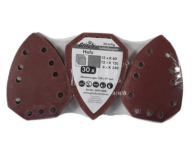#ad 30x Schleif Papier Set HOLZ passend zu PAHS 12 A1 PARKSIDE LIDL Hand Schleifer EUR 18.99