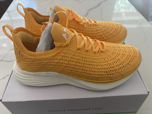 Neu! Größe 10 Athletic Propulsion Labs APL Techloom Zipline Ringelblume/weiß - Bild 2 von 8