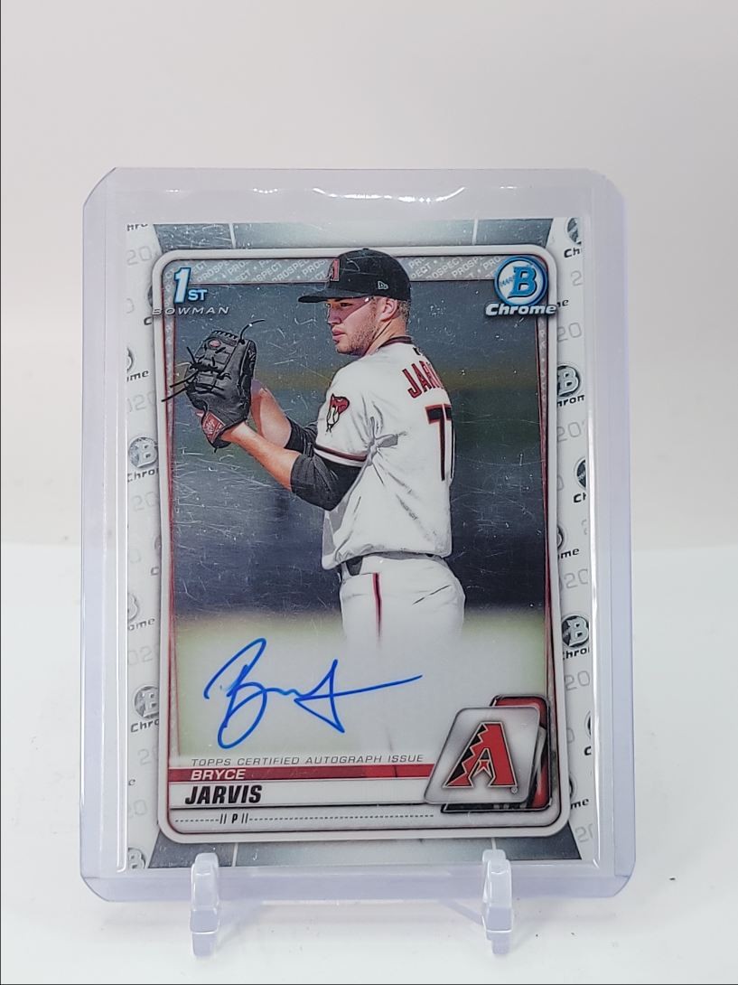 BRYCE JARVIS 2020 BOWMAN CHROME DRAFT 1ST AUTOGRAPH AUTO Q1196