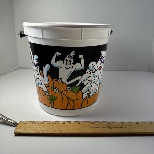 Jack in the Box Halloween Eimer Trick or Treat weiße Geister 2005 - Vintage EUC - Bild 4 von 7