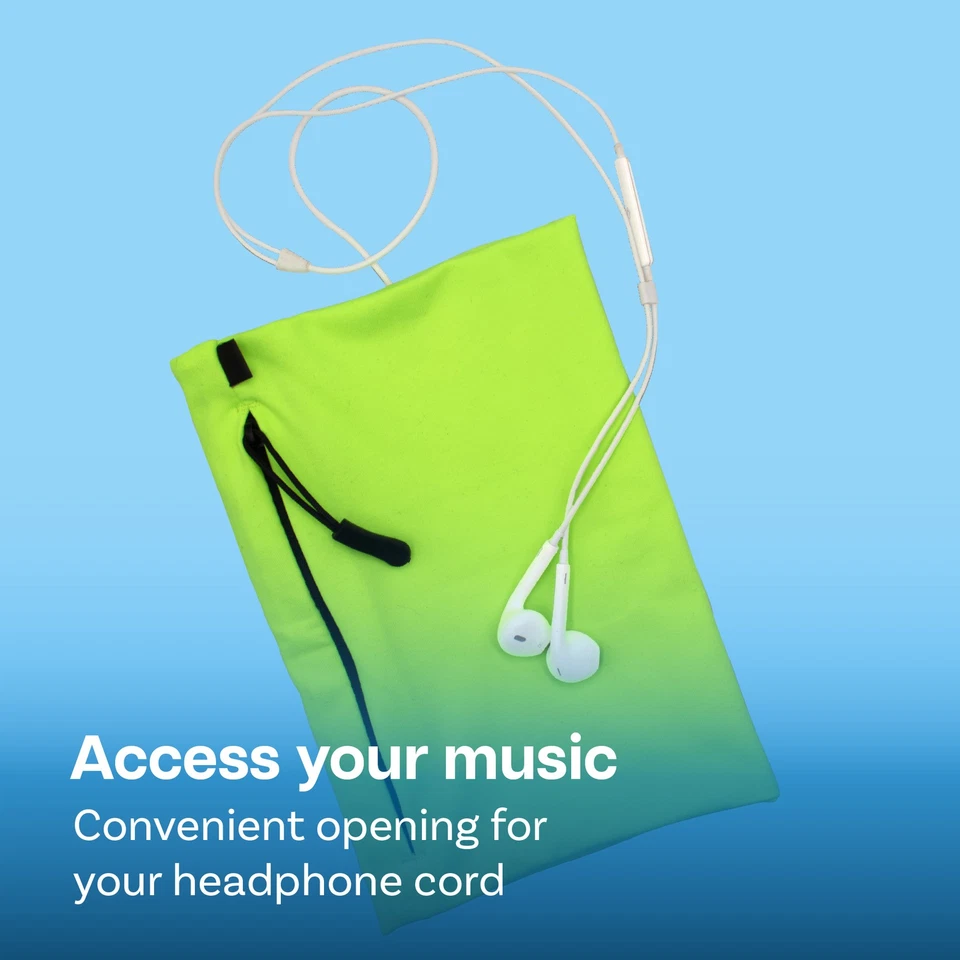 MMOBIEL Handytasche Joggen Dehnbar - Größe M - 20 bis 30cm Armumfang - Neongrün - Bild 4 von 4