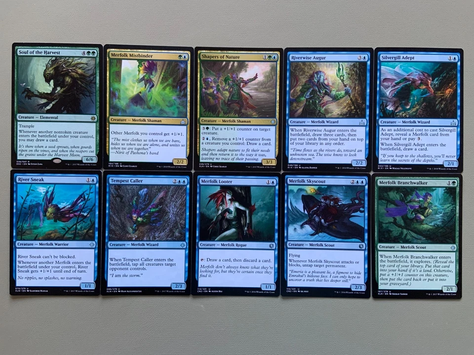 MTG Blue Green UG Tishana, Voice of Thunder Merfolk Commander Deck XLN COM EDH - Image 3 of 4