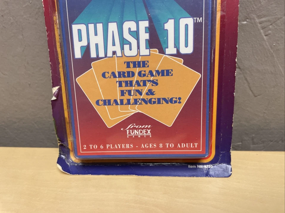 Phase 10 Fundex 1992 Card Game NEW Cards Are Sealed Rummy Type Game - Image 3 of 4