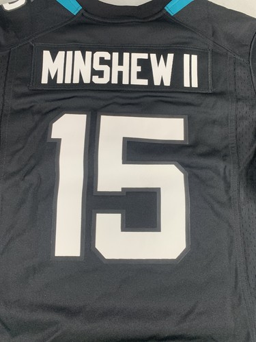 Jacksonville Jaguars Jersey Womens Medium Nike NFL Football Minshew II 15 Shirt - Picture 10 of 11