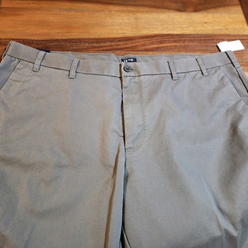 NWT IZOD Performance Plus Stretch Sportflex Flat Front Pants Gray Men 48x30 - Picture 5 of 6