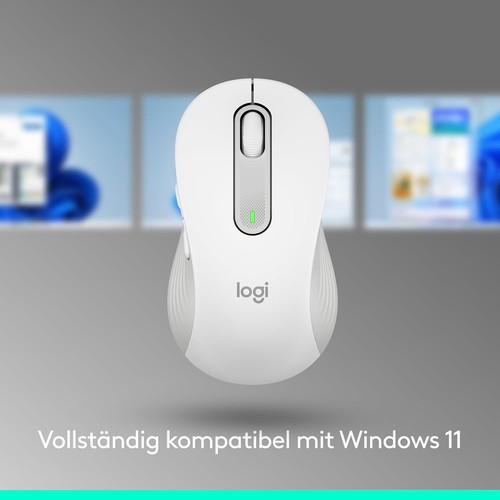Logitech Signature M650L Wireless Funkmaus Weiß Leise Klicks Anpassbare Tasten - Bild 4 von 10