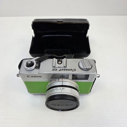 Cámara fotográfica Canon Canonet 28 35 mm con estuche edición limitada verde rara - Imagen 18 de 23