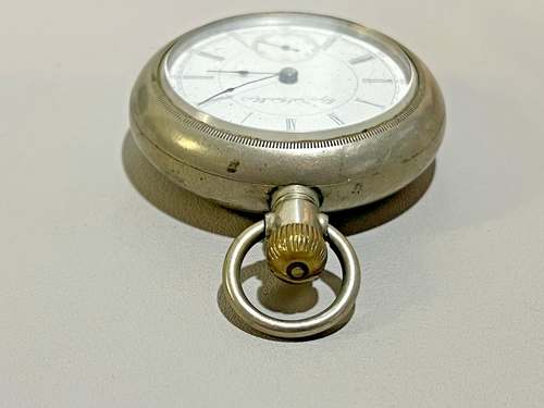 1895 Elgin 18s 17J G.M. Wheeler Grade 75 Model 5 Keystone Silver Case Running - Picture 6 of 17