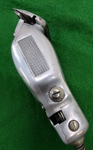 Rare 1920s Wahl All-Aluminum Electric Hair Clipper #000 Head Works Patent Nos. - Picture 5 of 13