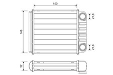 Wärmetauscher Innenraumheizung VALEO 811650 Aluminium für RENAULT TWINGO 3 TCe