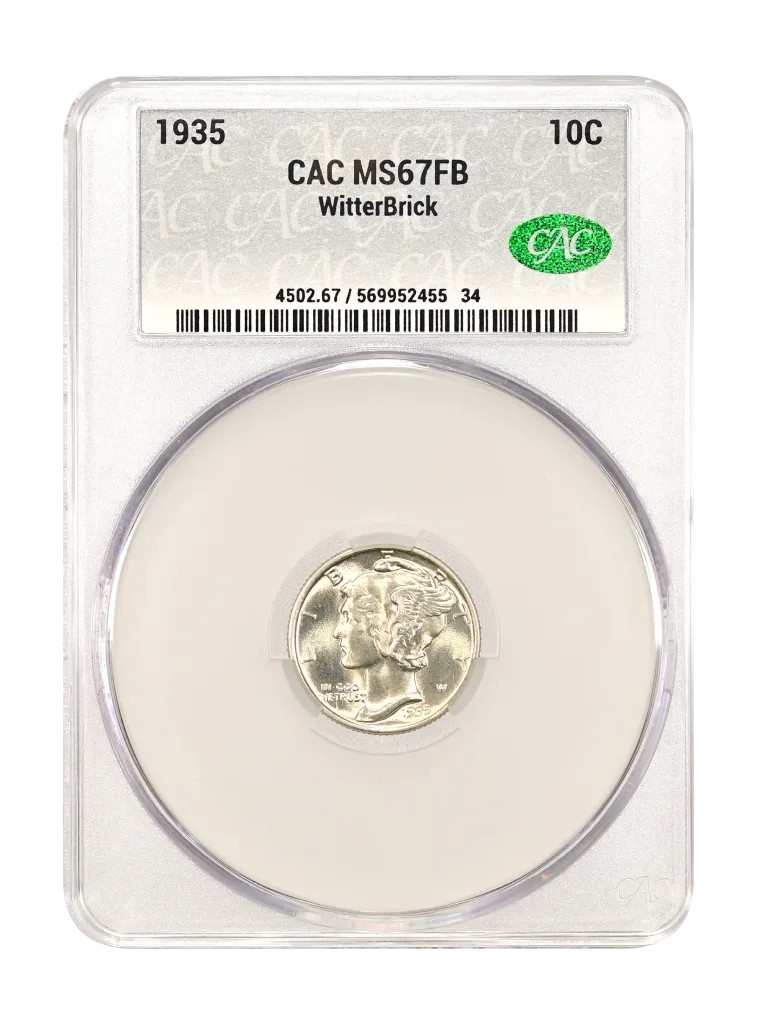 1935 10c CAC MS 67 FB WitterBrick | eBay