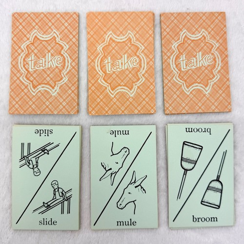 Vintage 1953 TAKE Sound Matching Card Game Edward W. Dolch 100% Complete - Bild 2 von 9