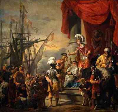 Ferdinand Bol Aeneas At The Court Of Latinus Rjm A4 Print