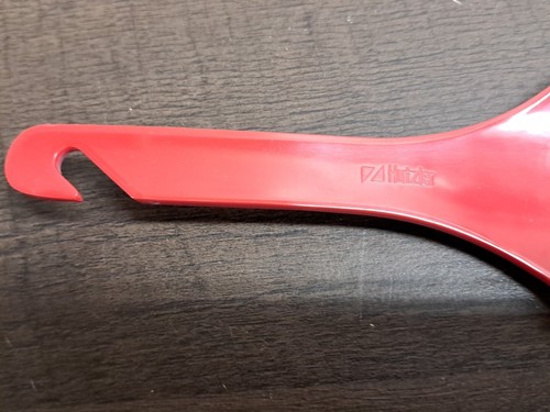 Hutzler Red Melamine Boil-Over Stopper & 11½" Red Spatula Turner Flipper Unbrand - Picture 6 of 21