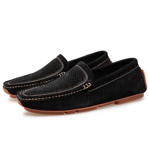Men's Loafers Driving Boat Shoes Breathable Slip-on Casual Flats Moccasins Shoes - Picture 4 of 30