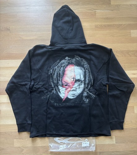 Felpa nera con cappuccio uomo Revenge Trippie Redd logo arco taglia S-XXL - Foto 28 di 34