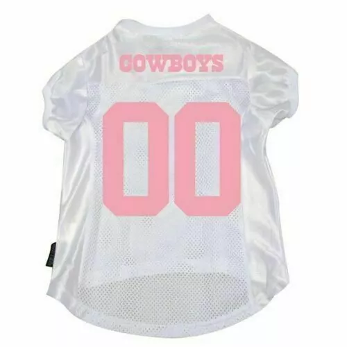 DALLAS COWBOYS PINK DOG CAT MESH FOOTBALL JERSEY LARGE