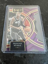 2023-24 Panini Select - Premier Level Purple Prizm Die-Cut #174 Dejounte Murray