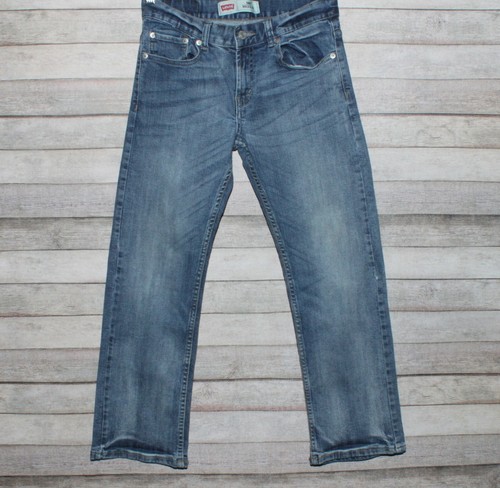 Levi's Kids Boys 505 Size 10 Regular Fit 25X25 (TAG SIZE) Medium Wash - Picture 1 of 12