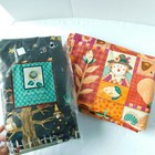 2 Flannel Backed Vinyl Halloween Tablecloth Fall Round Rectangle Debbie Mumm New