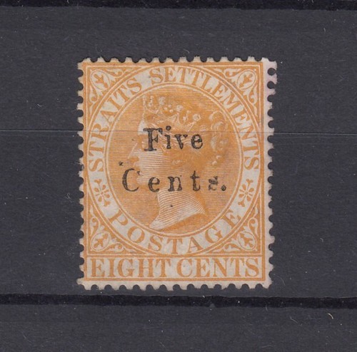 Straits Settlements QV 1879 5c auf 8c SG20 MH BP13742