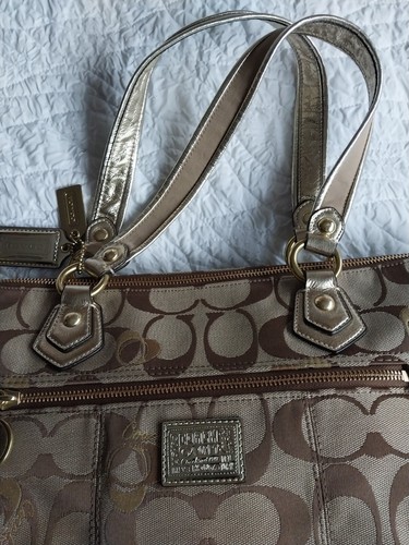 Coach Tasche Poppy Signature Heart Glam Khaki #18711 (Neu ohne Etikett) - Bild 2 von 9