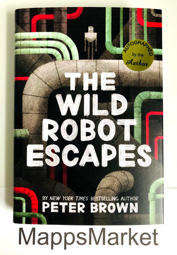 The Wild Robot, Wild Robot Escapes & Wild Robot Protects SIGNED by Peter Brown - Picture 9 of 24